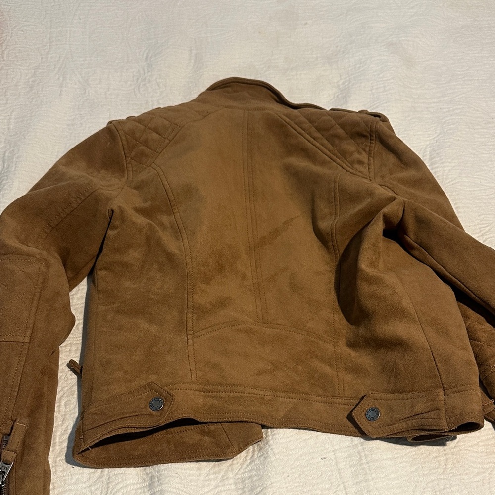 Abercrombie & Fitch Tan Leather Jacket for Women - Picture 5 of 5
